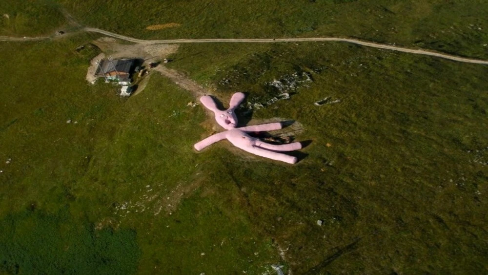 Creepy Things And Places On Google Earth Maps - Giant Pink Bunny